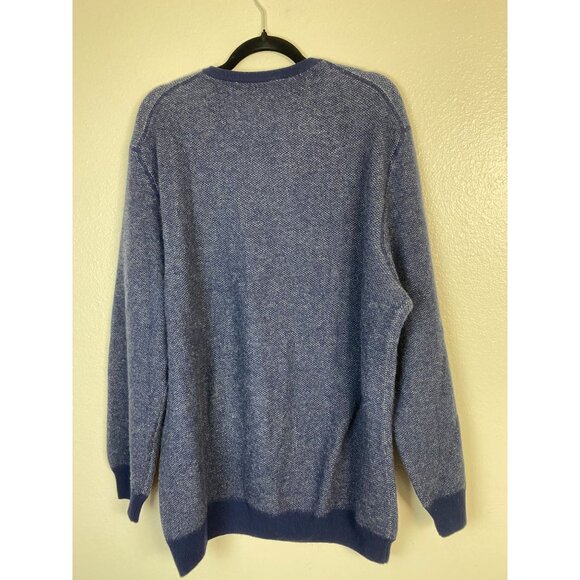Zachary Prell Mens Cashmere Wool Sweater Textured Knit Long Sleeve Size XXL - Picture 2 of 16